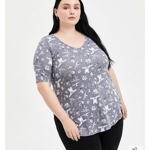 🆕 NWT TORRID FAVORITE TUNIC - SUPER SOFT DISNEY PIXAR CHARACTER TOP